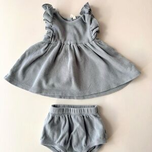 Quincy mae dress and bloomers 3/6m